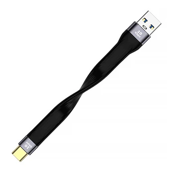 1/2/3/5 Тел за пренос на данни На 20-Бързо Зареждане на Кратък Чип E-MARK 10 Gbit/с Линия за предаване на Траен Лек PVC Кабел USB A-USB-C