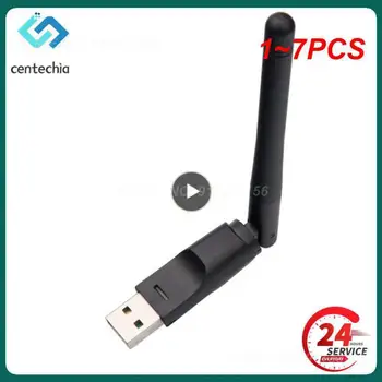 1 ~ 7 БР. USB Wifi Адаптер за Безжична Мрежова карта 150 Mbps на 2,4 G Антена 802.11 b/g/n, Ethernet, Wifi ключ Мрежова карта PC wifi
