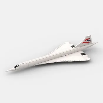 1465ШТ WW2 Военен MOC мащаб 1:80 Concorde Модел на пътнически самолет творчески идеи високотехнологичен детска играчка подарък Блокове Изтребител