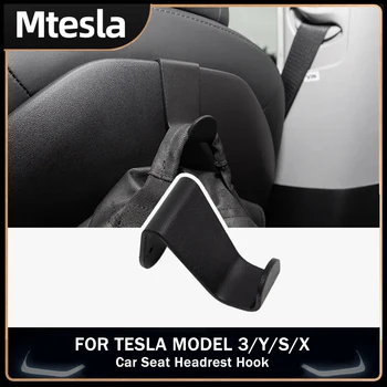 1бр За Tesla, Модел 3 Y X S облегалката за глава столчето за кола Кука Закачалка Притежателя Чанта в Чантата си за Монтиране на Аксесоари За Съхранение на Декори 2023