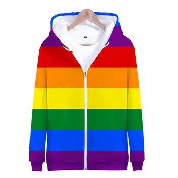 2020 Модни дрехи с 3D принтом, гордостта на ЛГБТ, гей-любов, лесбийки, дизайн на знамето на дъгата, блузи, hoody, дамски / мъжки градинска облекло