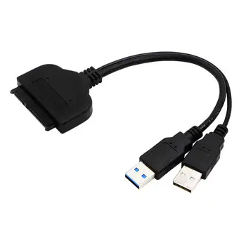 22-пинов кабел-адаптер SATA към USB 3.0 за подмяна на 2,5-инчов твърд диск SATA за Windows 10/8/7