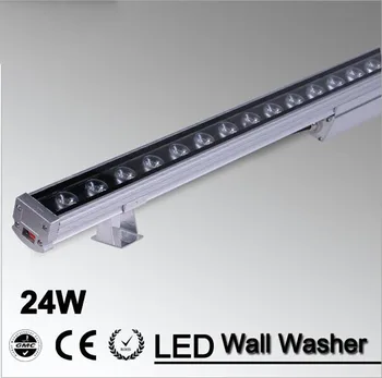 5 бр./лот, led лампа за измиване на стените, 24 W, 1000 мм * 46 * 46 мм, AC85-265V, IP65, водоустойчив, RGB, външно осветление за измиване
