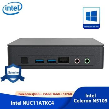Intel Nuc 11 NUC11ATKC4 Atlas Мини-КОМПЮТЪР на Intel Celeron N5105 (пакет 2.0 Ghz - 2,9 Ghz) 15 W Intel UHD Graphics Windows 11 Pro