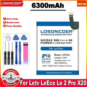 LTF21A 6300 mah Батерия За Letv LeEco Le 2 (pro) le 2S le S3 X20 X626 X528 X621 X625 X25 X525 X620 X520 X522 X527 X526 Батерии