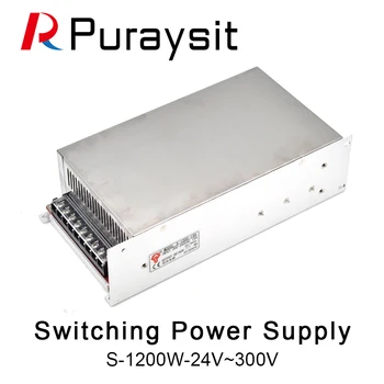 Puraysit S-1200W-24V 36V 48V 60V 70V 80V 110V 150V 220V 300V 1200W Импулсен Източник на Захранване Трансформатор AC DC ДЗПО