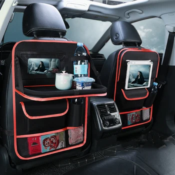 Автомобилни аксесоари Универсален органайзер за автомобилни седалки, с чекмедже, стойка за таблет, multi-джобен органайзер за съхранение в колата