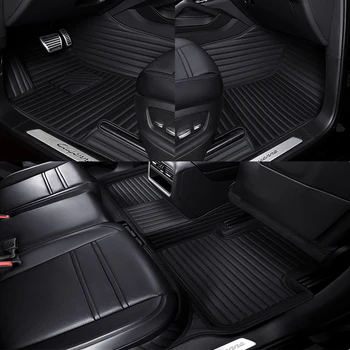 Автомобилни постелки от изкуствена кожа по поръчка за Citroen C4 Aircross 2012-2017 година Детайли на интериора автоаксесоари килим