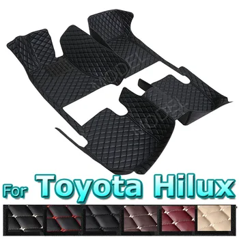 Автомобилни стелки за Toyota Hilux 2015-2017 2018 2019 2020 2021, автомобилни накладки за краката, автомобилни килими, аксесоари за интериора