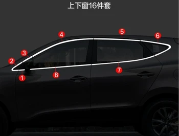 Висококачествени Автомобилни Ленти за стайлинг от неръждаема стомана, Тапицерия за Автомобилни Прозорци, Аксесоари За Hyundai IX35 2010-2017