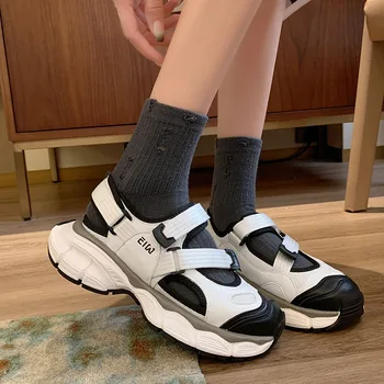 Дамски спортни сандали, дамски летни новости 2023 тенденция на ежедневни обувки със защита от хлъзгане