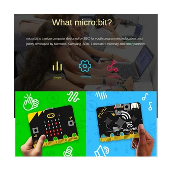 Дънна платка би би си Microbit V2.0 Въведение в графично програмиране на Python за началните и средни училища