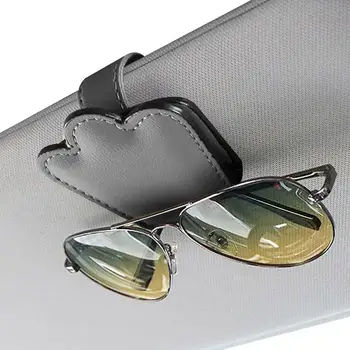 Държач за слънчеви очила с козирка Многофункционален държач за слънчеви очила за кола скоби за слънчеви очила с козирка за превозни средства на Притежателя на слънчеви очила и билет