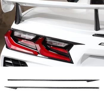 За Chevrolet Corvette C8 Z51 Z06 2020-2023 Авто Задна Светлина Панел За Вежди Декоративна Стикер От Въглеродни Влакна Външни Аксесоари