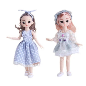 Красива играчка принцеса за момиченце, 30 см, кукла с 15 подвижни ставите, подаръци за рожден ден H055