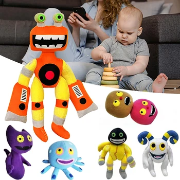 Моите Пеенето Monsters Плюшен Играчка Мультяшная Играта Периферни Плюшени Играчки Wubbox Мек Плюшен Кукла Furcorn Peluche Подаръци За Рожден Ден За Деца
