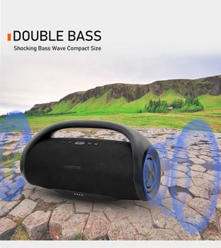 Мощен преносим мобилен музикален мини говорител Син Зъб Super Bass 4 инча високо качество силен