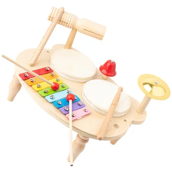 Музикална играчка за обучение на деца, развиване на детски инструменти, детски играчки, дървени ударни ксилофон за деца