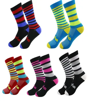 Мъжки/дамски чорапи за колоездене, высокоэластичные меки спортни чорапи, дезодорирующие дишащи компресия чорапи
