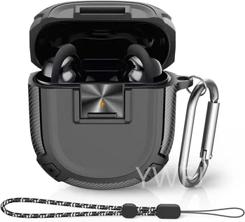 Нов калъф за слушалки Bose QuietComfort II С Надеждна Ключалка, изработени От въглеродни влакна, устойчив на удари Калъф за слушалки За слушалките II, калъф с куки