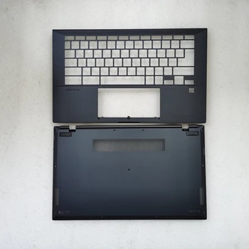 Нов лаптоп горния корпус базова делото акцент за ръце /отдолу на капака на корпуса за ASUS Chromebook Flip C490 CX9400 метален материал
