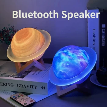 Нова led безжична слушалка Bluetooth, 3D стерео, благородна своеобразна осветление, малка звукова кутия, субуфер, преносим подарък, планета фантазии