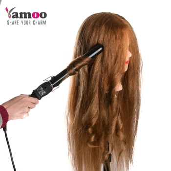 професионална глава за стайлинг на коса manikin head с парикмахерскими манекени, състоящи се от 90% Вълна животни и 10% човешка коса, коса на главата на манекена