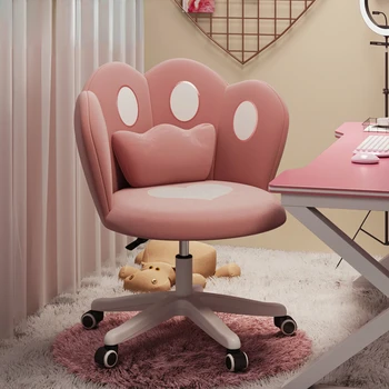 Стол за Дневна Модерни Кадифе Кът, Столове с Ергономичен Дизайн Розово Столче За Грим с Облегалка Мебели за Дома, Малък Разтегателен диван За Почивка