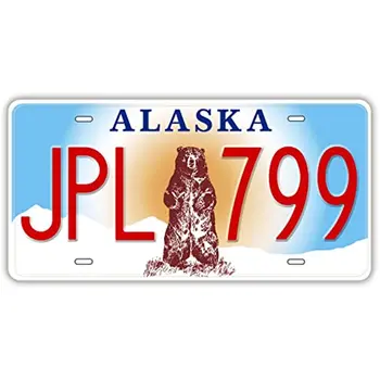 Точно копие на Регистрационен номер щати в САЩ, Новите Регистрационни номера, Реквизитные Автомобилни Регистрационни табели, начало декор 12x6 инча (Аляска)