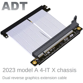 Удължител на видеокартата ADT с двоен обратен PCIe 5.0 4.0x16 2023 за сървъри индустриален клас