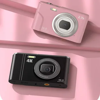 Ультрацифровая камера с резолюция от 4K HD48 милиона пиксела, мини-камера с 2,8-инчов екран и 16-кратно увеличение, камера с каишка, помещение за пътуване