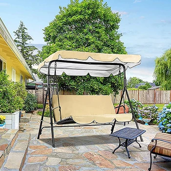 3-местен калъф за люлки и тавана, градински люлки, хамак, палатка, водоустойчив UV-защита, калъф за люлките в двора (не включва люлка)