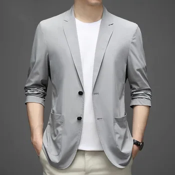 3660-R-Мъжки годишният памук нов костюм в корейски стил, с кръгло деколте по поръчка