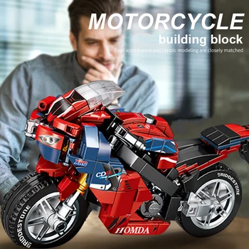 400 + бр Супер Мотор Moc САМ градивните елементи на Строителната Модел Играчки за Сглобяване на Състезателен Автомобил, Автомобил Тухли за Деца и Възрастни