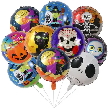 50 броя 18-инчови тиквата призраци, украса за тематични партита за Хелоуин, балони гелиевые топки, надуваеми детски играчки, балони на едро