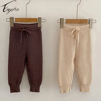 Engepapa / трикотажни панталони за малки момчета и момичета, ежедневни однотонная дрехи за деца, панталони за малки момчета и момичета, пролетно-есенни панталони за малки момичета