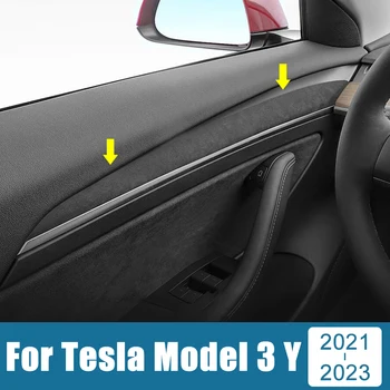Автоаксесоари За Tesla, Модел 3 Y 2021 2022 2023 2024 ABS Пластмасова рамка, която Рамка Дръжка Покритие Декоративна Капачка Калъф Ленти Етикети