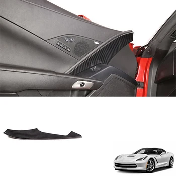 Автомобилен интериор, изработени от въглеродни влакна, начало на панела на вратата на водача, декоративни лайсни, тампон за Chevrolet Corvette C7 2014-2019