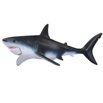 Животни Унисекс Пластмаса Гореща Разпродажба Моделиране На Диви Морски Животни Модел На Децата Момче Голяма Бяла Акула Играчка 2021