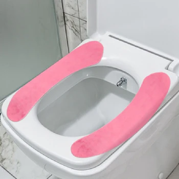 За многократна употреба мек калъф за седалката на тоалетната на Нов полезен подложка за тоалетна Калъф за седалка, подложка за баня, топъл моющийся лепкава за здравето на домакински