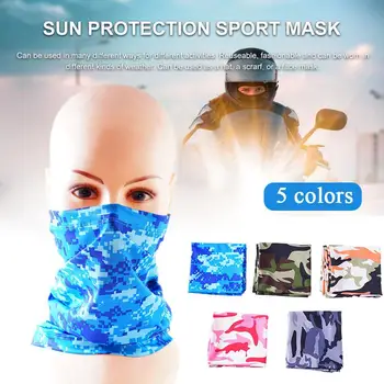 Мъжки тактическа балаклава, маска за лице, лятна солнцезащитная кърпа, охлаждаща шейная гетра, туристически шалове, мотоциклет шлем с качулка