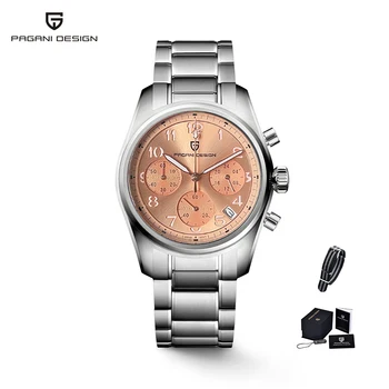 Най-добрите мъжки часовници PAGANI DESIGN 2023, луксозни кварцови часовници за мъже, син сапфир bezel, 2023, нов високоскоростен хронограф, часовници с автоматично дата