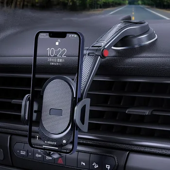 Нова кола за телефон с вендузата, универсален за смартфони е с диагонал от 4,0-6 инча, 360 предното стъкло, арматурното табло на автомобила, монтиране на стена за поддръжка на мобилен телефон