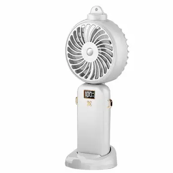 Преносим вентилатор за замъгляване, сгъваем ръчен вентилатор с променлива скорост, която се презарежда на вентилатора за по 10 часа на работа охлаждащ вентилатор за спорт, преносим офис
