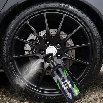 Спрей за блясък на автомобилни гуми, многофункционално средство за ремонт на гуми, средство за полиране, защита на автомобилни аксесоари на едро