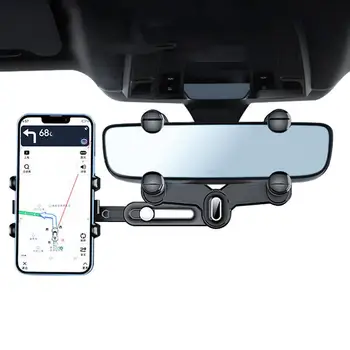 Универсално огледало за обратно виждане, кола за телефон, удобна поставка за закрепване на клипсе, скоба за дисплея на GPS, предната подкрепа за повечето смартфони